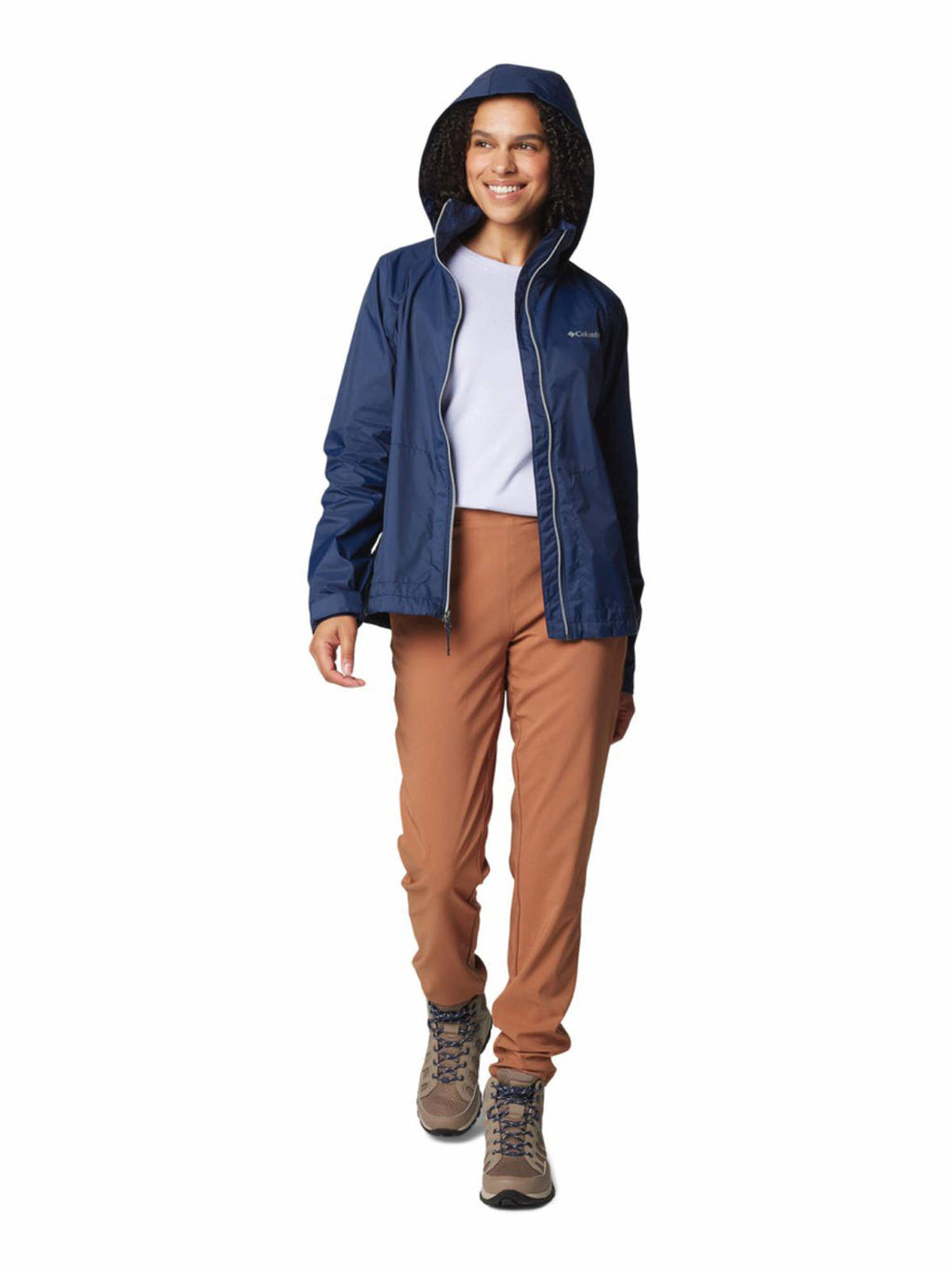 Womens Navy Omni-Shield Switchback IV Water Repellent Jacket | JK12 - view 4