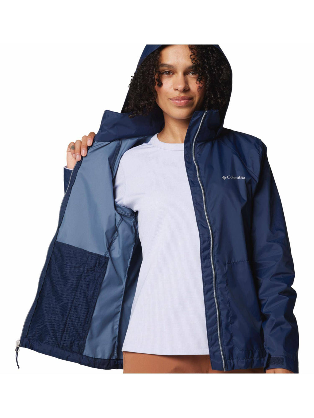 Womens Navy Omni-Shield Switchback IV Water Repellent Jacket | JK12 - view 8