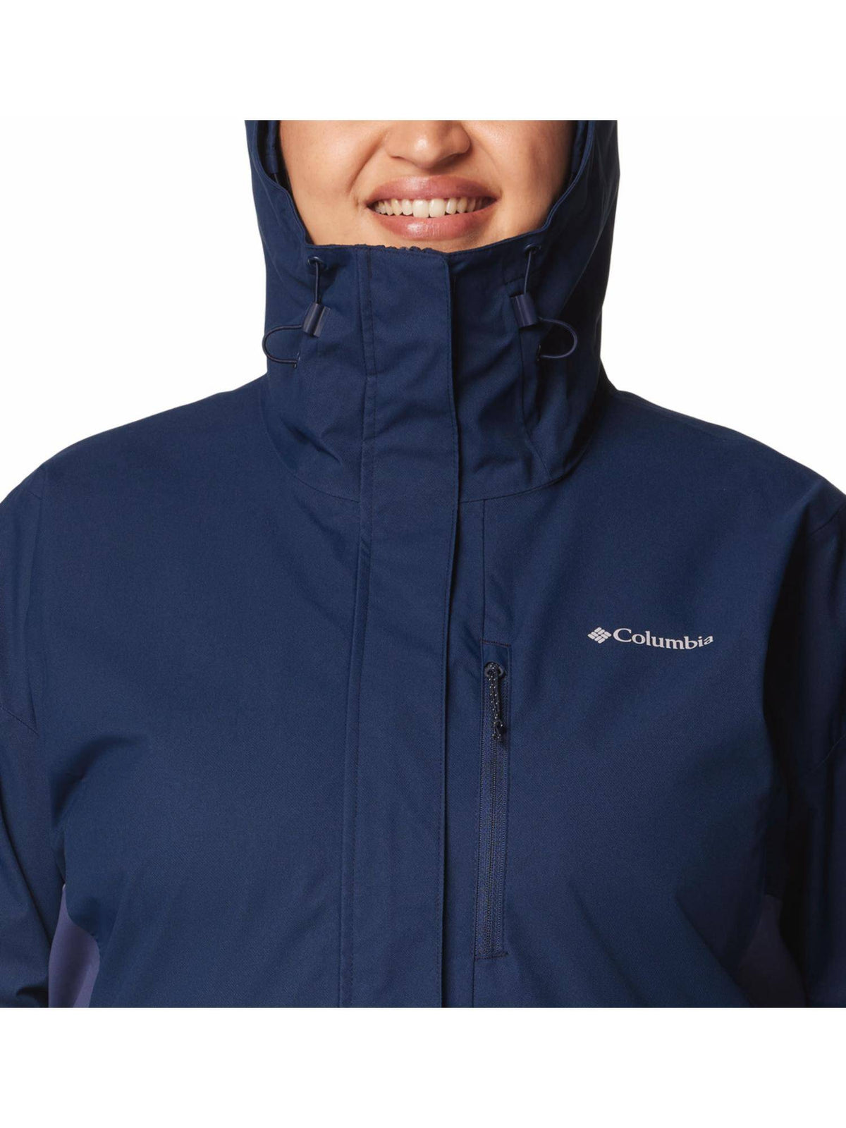 Womens Navy Omni-Tech Hikebound II Rain Jacket | JK12 - view 4