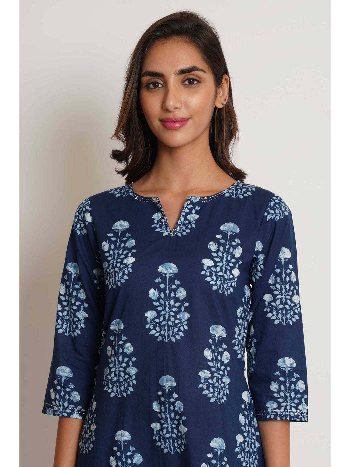 Floral Printed Short Kurta for Women | KDG - view 3