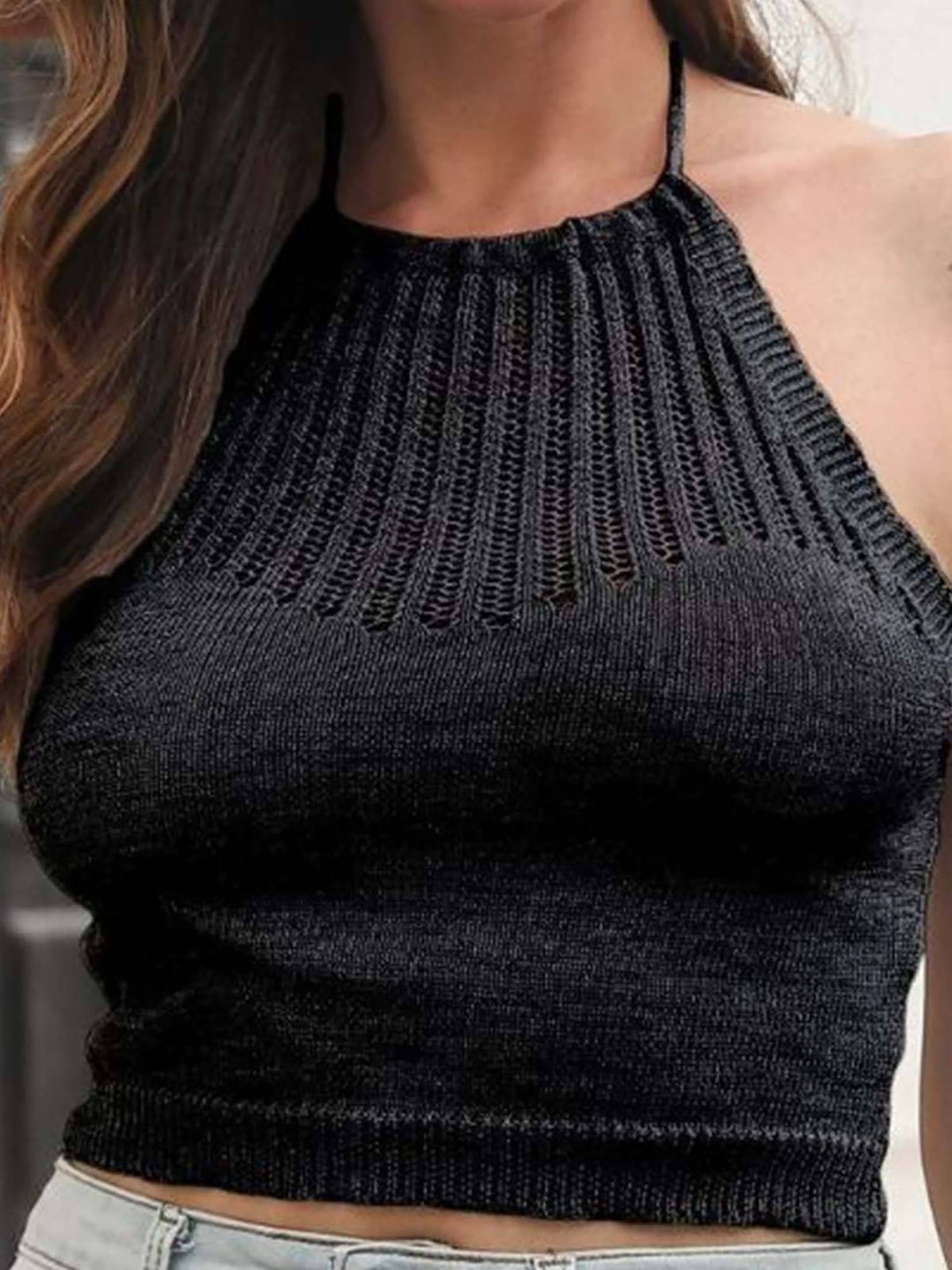 Yellow Halter Neck Top | HT67 - view 14