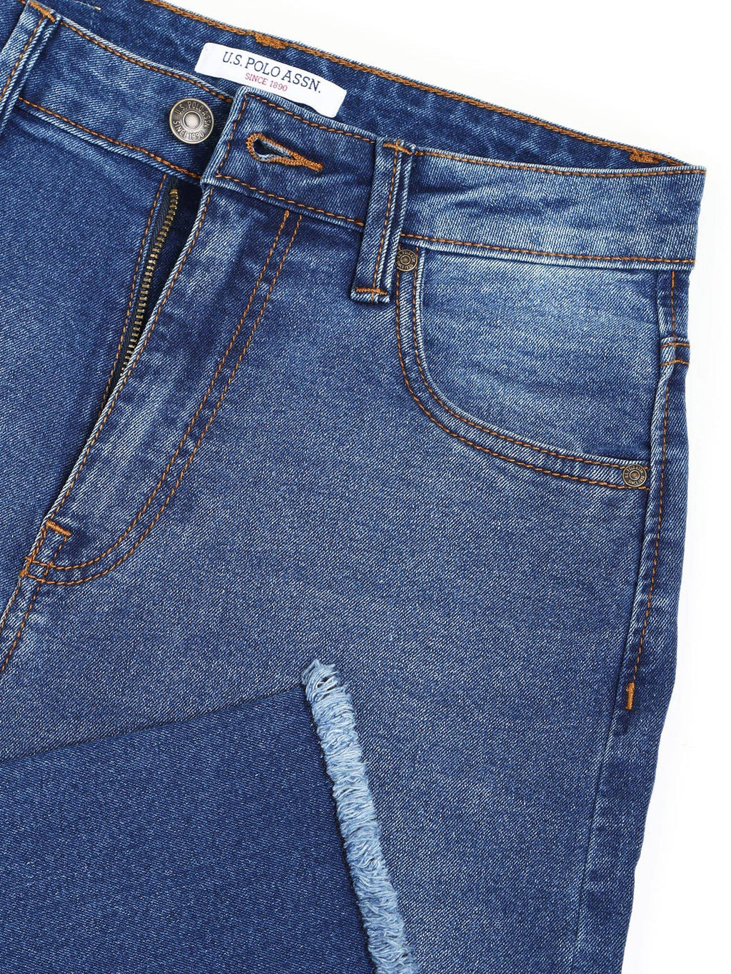 High Rise Wide Leg Stone Wash Jeans | WL90 - view 2