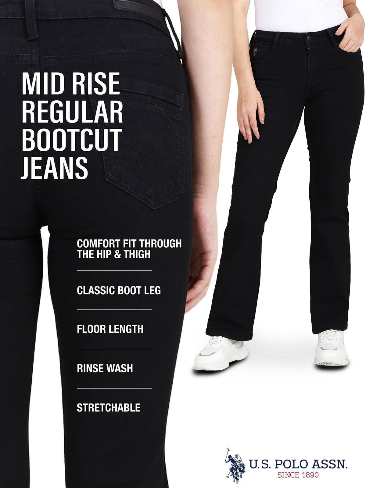 Dark Wash Bootcut Jeans | BT10 - view 14