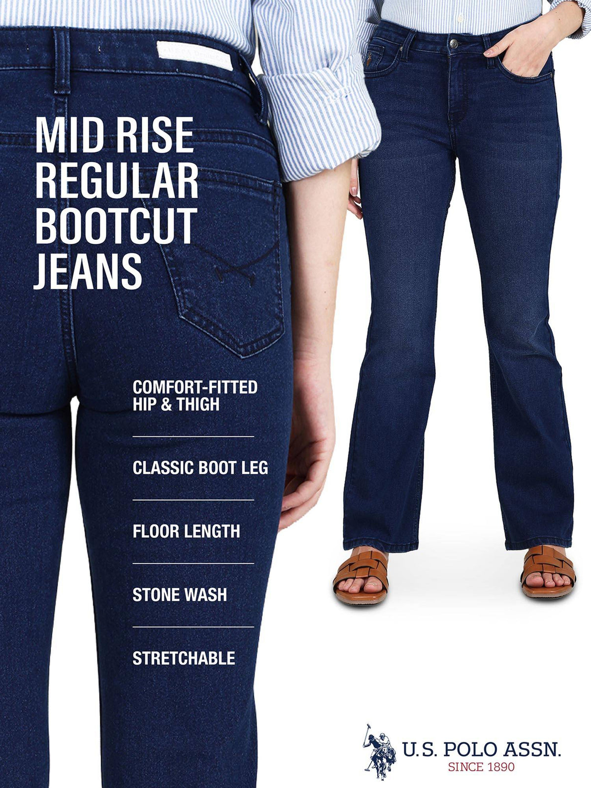 Mid Rise Bootcut Fit Jeans | BT10 - view 7