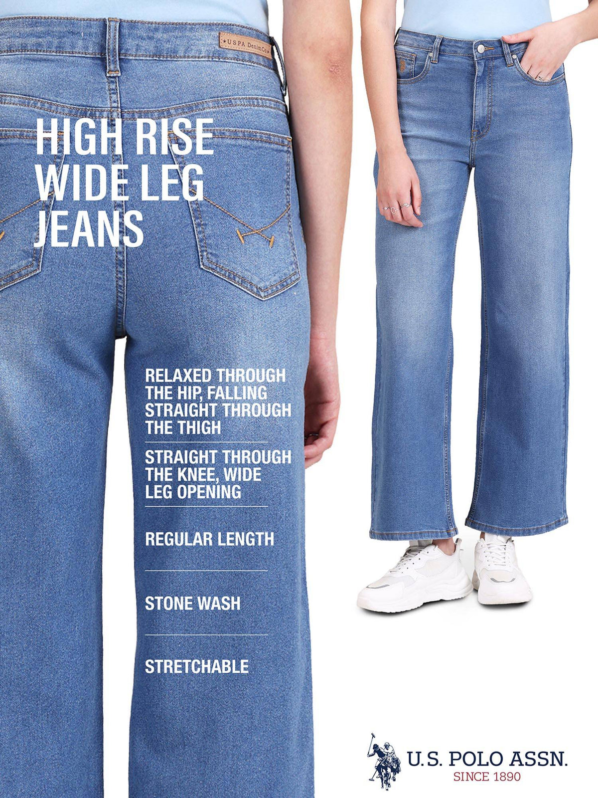High Rise Wide Leg Jeans | WL90 - view 7