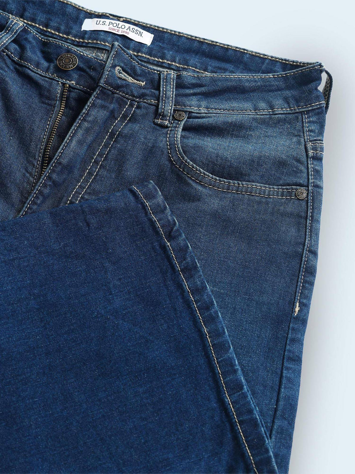 Women Floor Bootcut Fit Navy Blue Jeans | BT10 - view 2