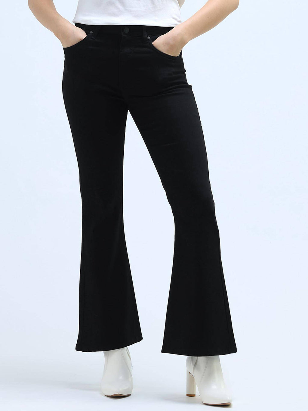Extreme Flare Fit Black Jeans | BT10 - view 3