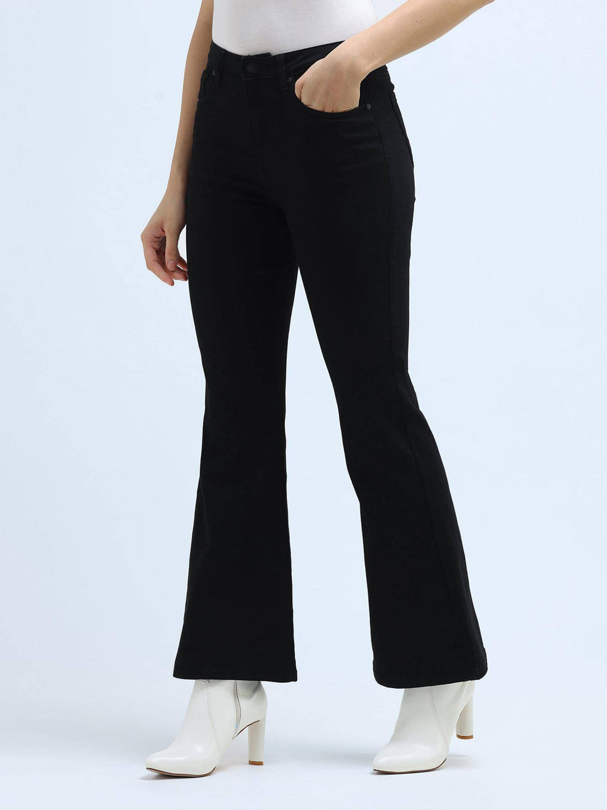 Extreme Flare Fit Black Jeans | BT10 - view 4