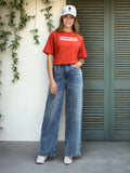 Wide Leg Fit Blue Jeans | U89 - view 1