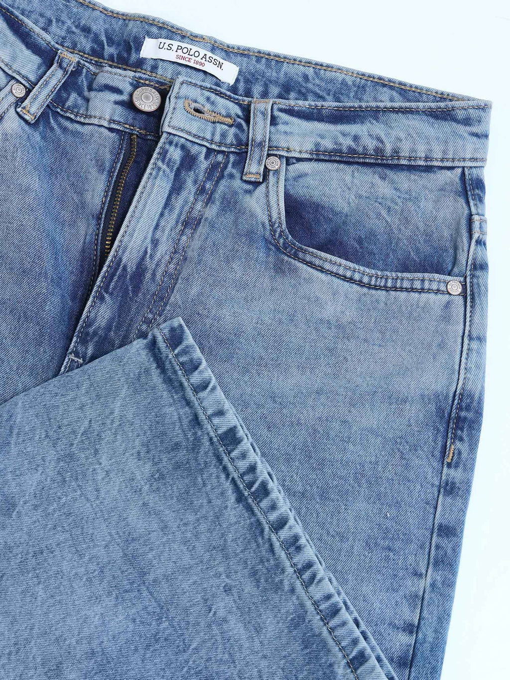 Wide Leg Fit Blue Jeans | U89 - view 2