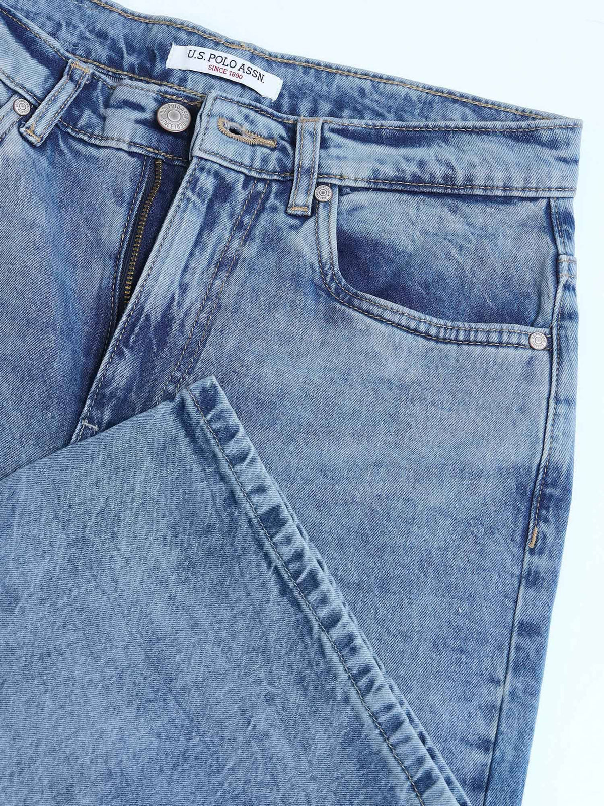 Wide Leg Fit Blue Jeans | U89 - view 2