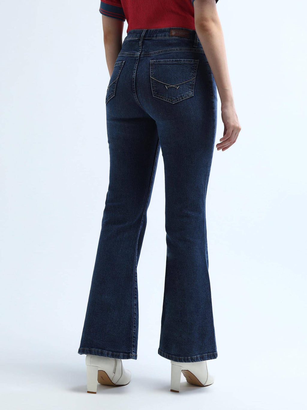 Navy Blue High Rise Extreme Flare Jeans | BG78 - view 5