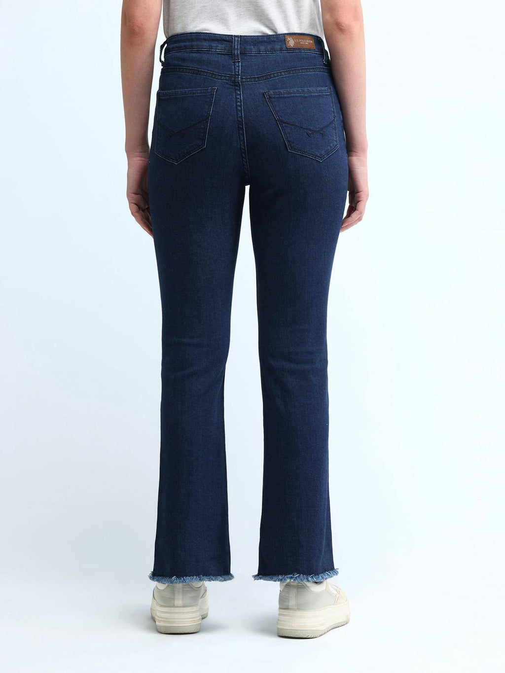 Blue High Rise Skinny Bootcut Jeans | BT10 - view 5