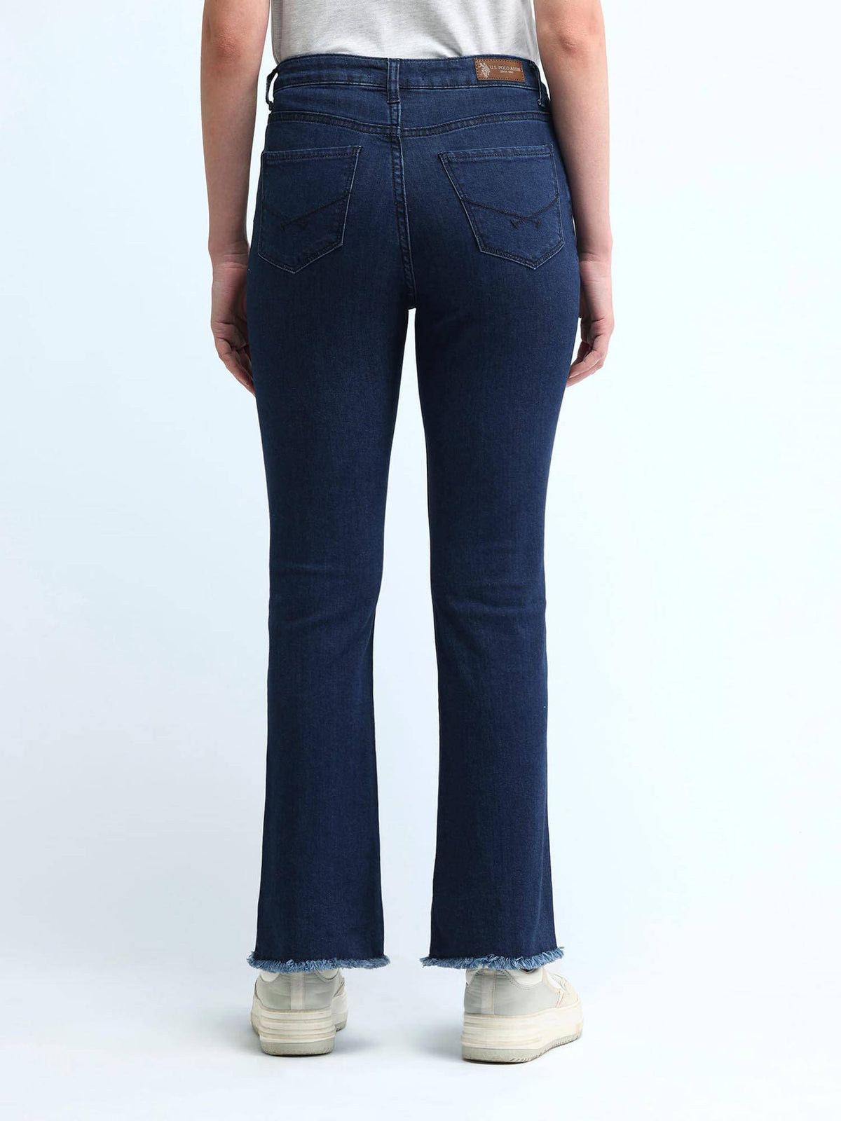 Blue High Rise Skinny Bootcut Jeans | BT10 - view 5