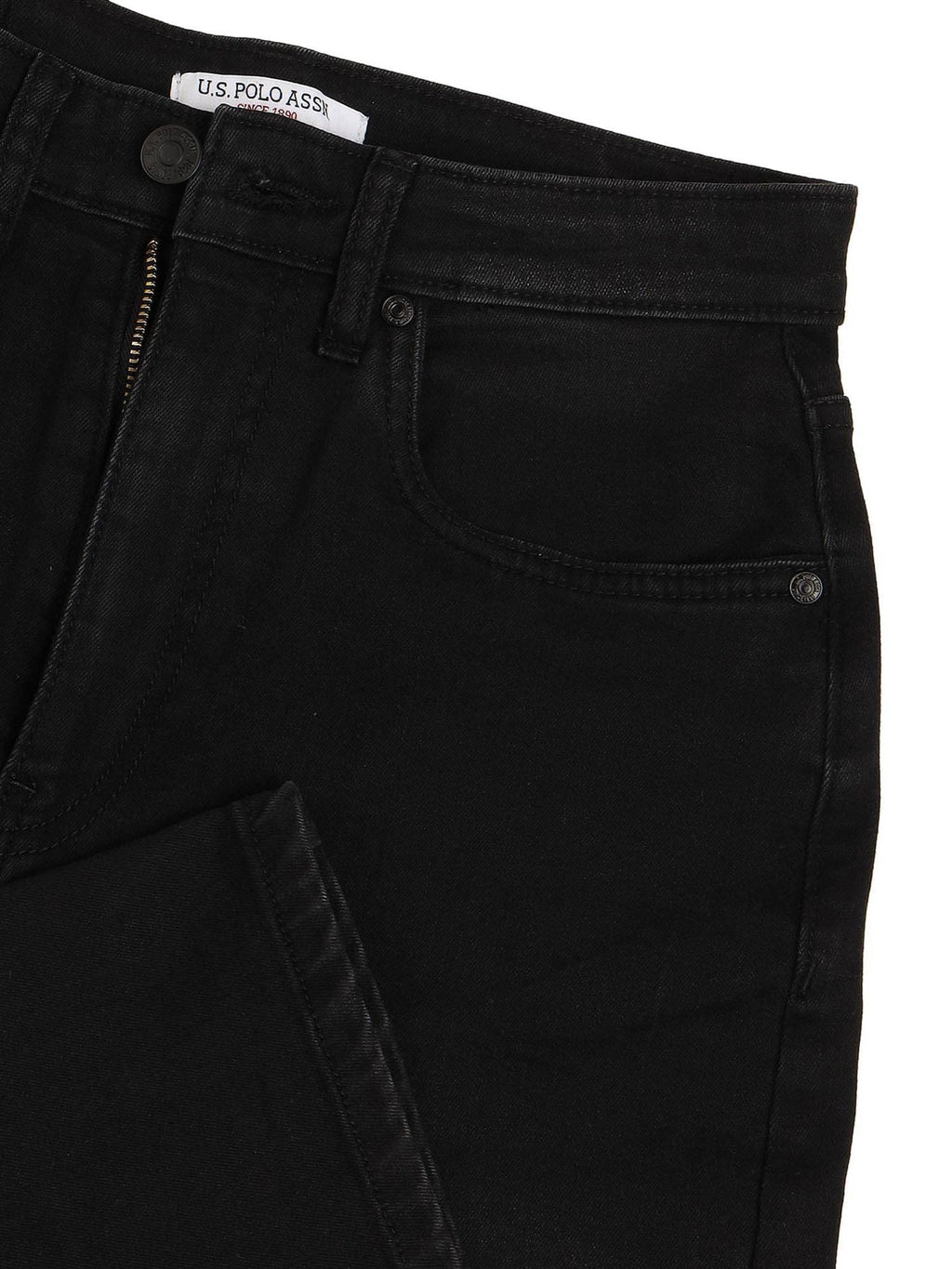 Black High Rise Wide Leg Jeans | WL90 - view 2