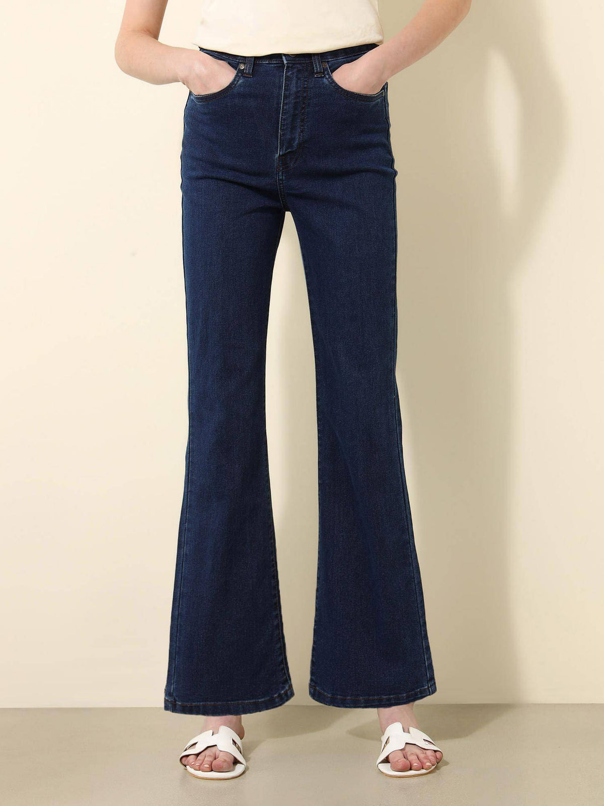 Blue Ultra-High Rise Bootcut Jeans | BG78 - view 3