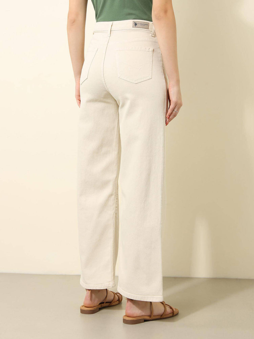 White High Rise Wide Leg Jeans | WL90 - view 5