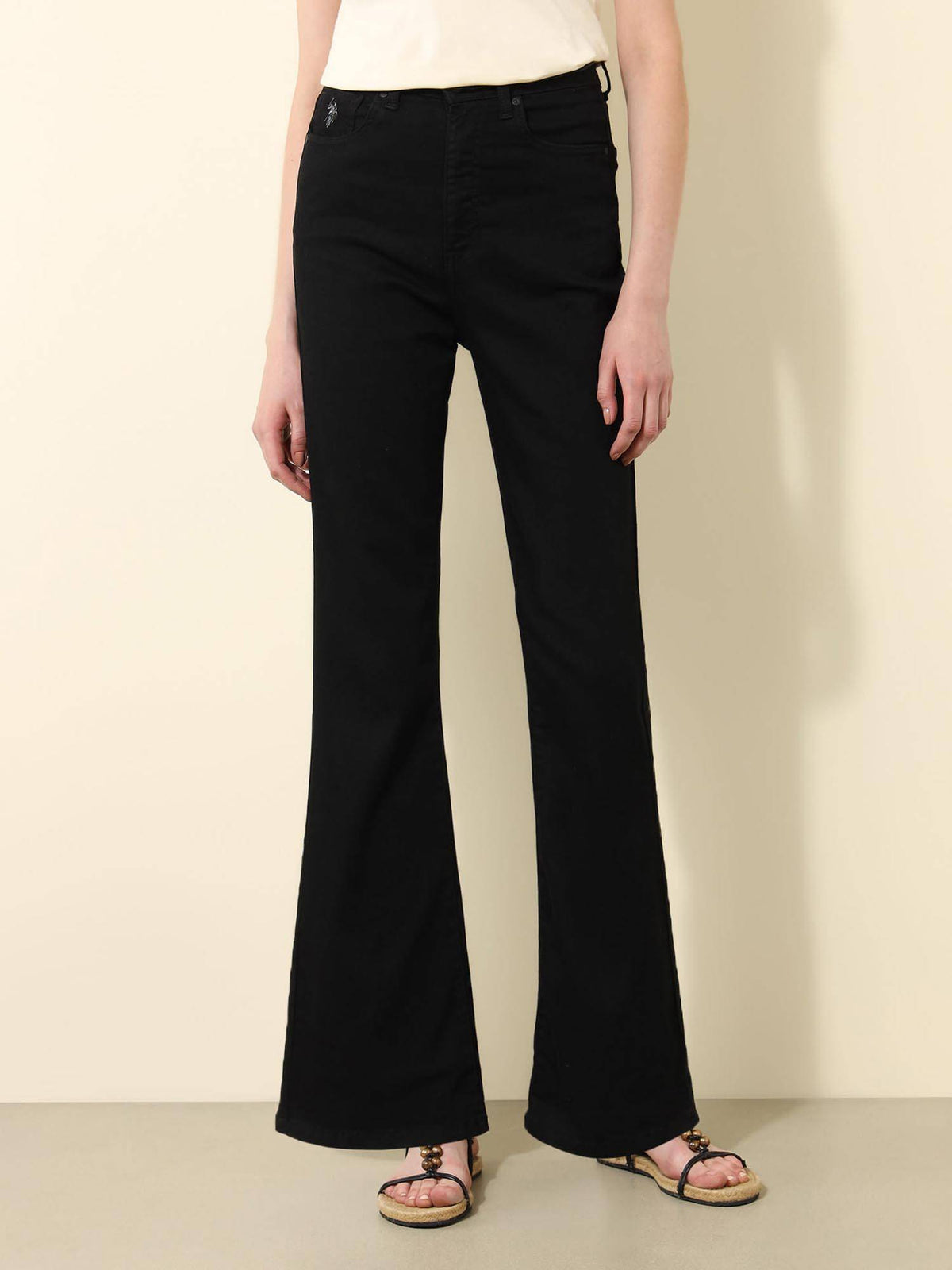 Black Ultra-High Rise Bootcut Jeans | BT10 - view 3
