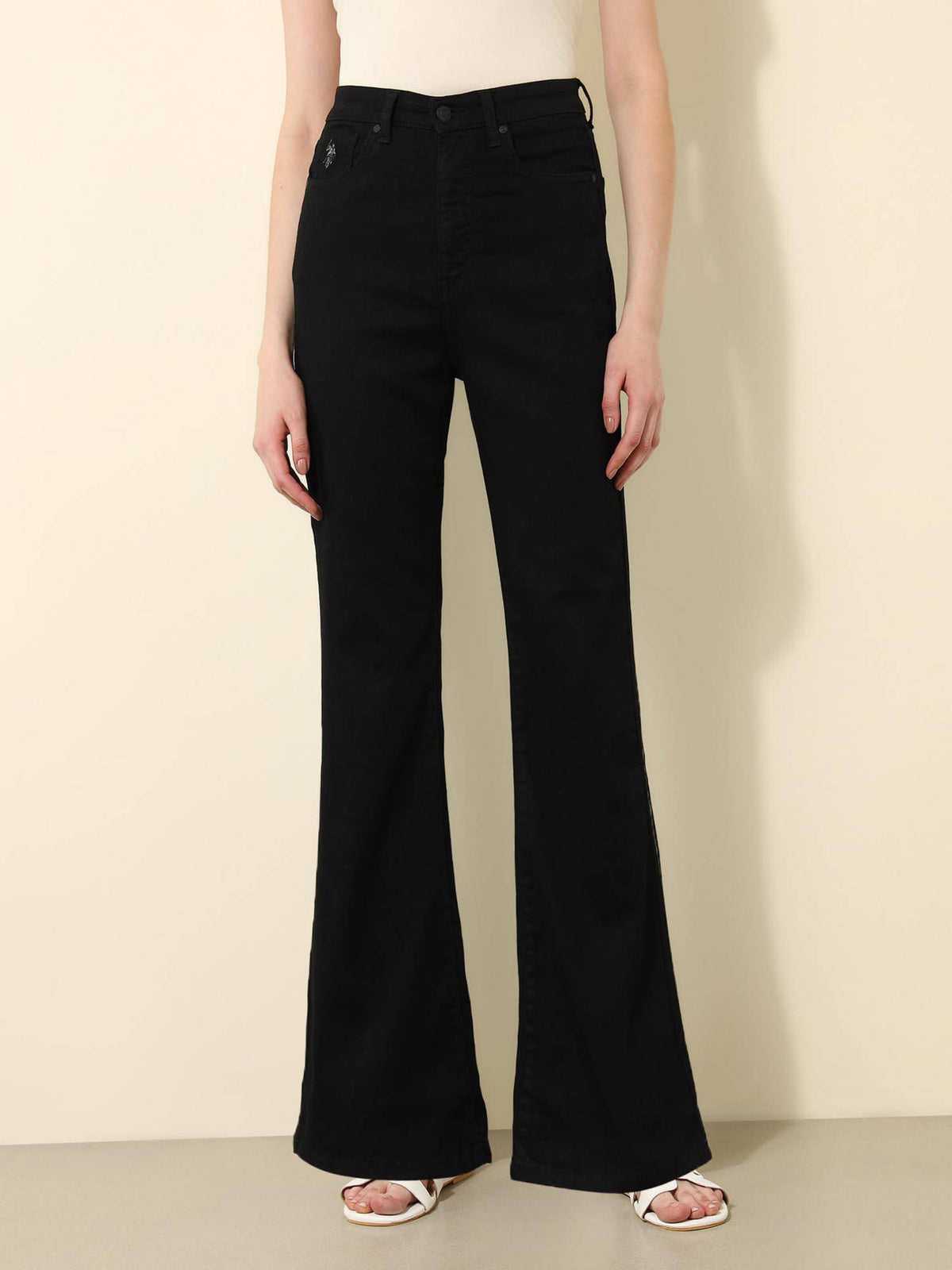 Black Ultra-High Rise Bootcut Jeans | BT10 - view 6