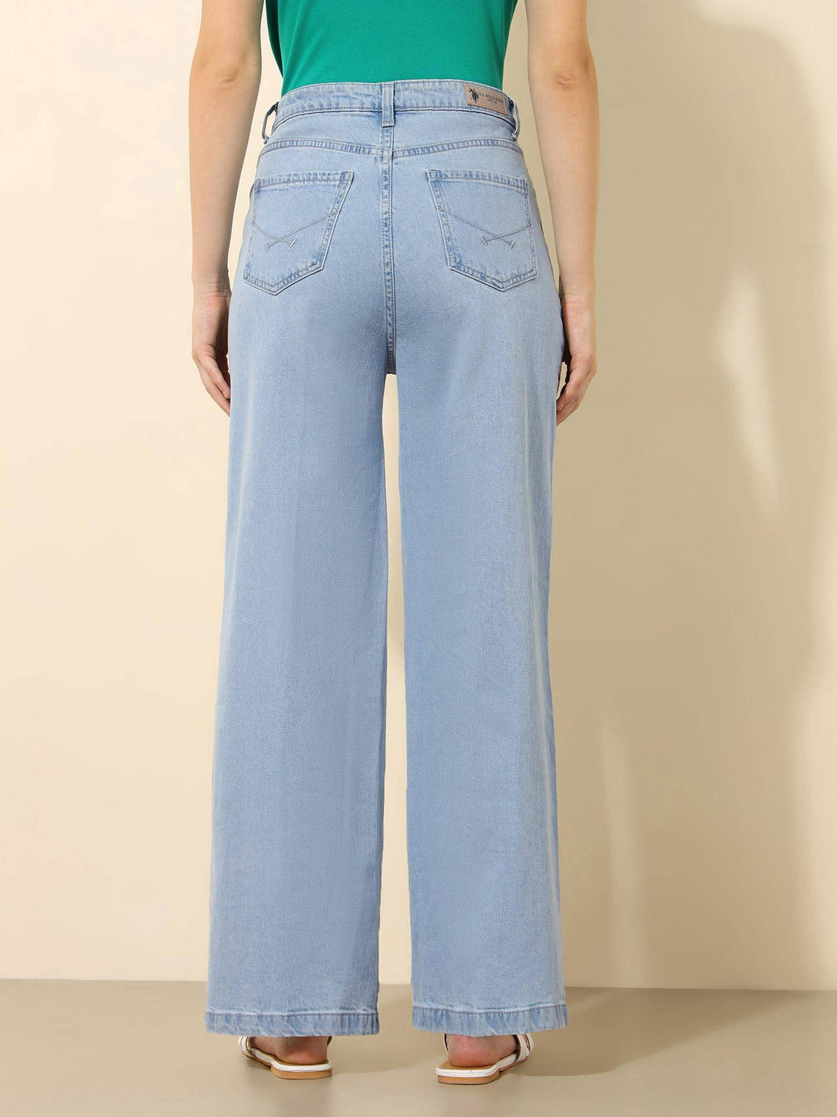 High Rise Wide Leg Blue Jeans | U89 - view 5