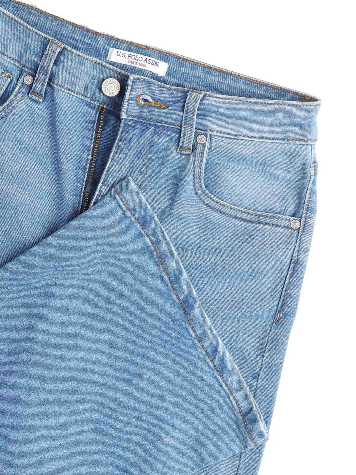 Blue Solid Bootcut Fit Jeans | BG78 - view 2
