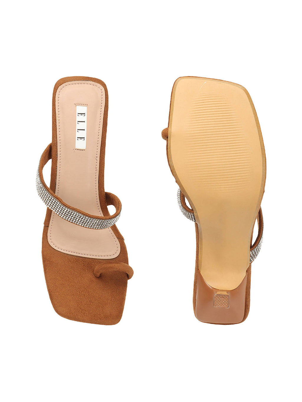 Womens Brown Party Wear Heels | H78 - view 5