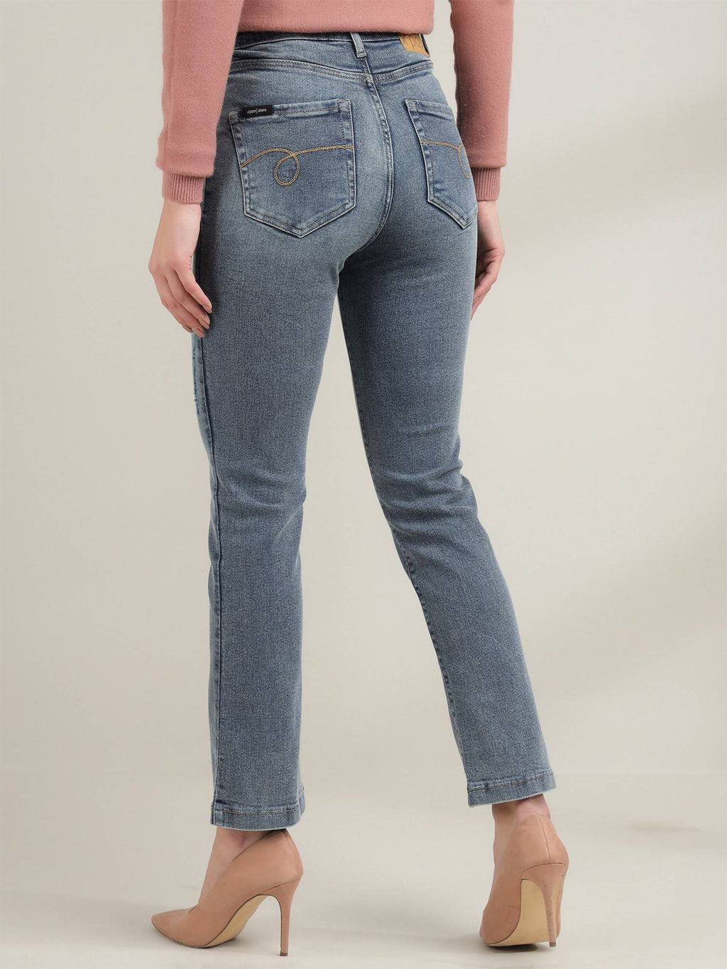 Blue Comfort Boot Cut High-Rise Stretchable Jeans | BT10 - view 5