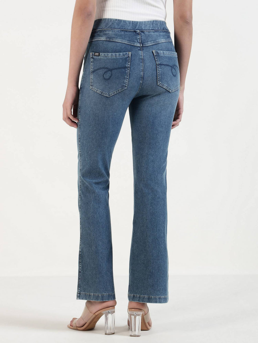 Blue Relaxed-Fit Flared Jeans | RF89 - view 5