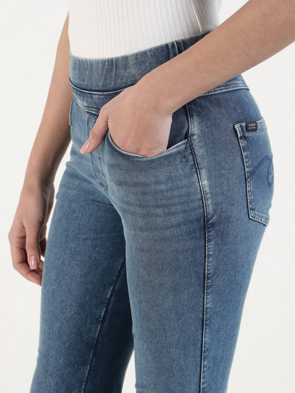 Blue Relaxed-Fit Flared Jeans | RF89 - view 6