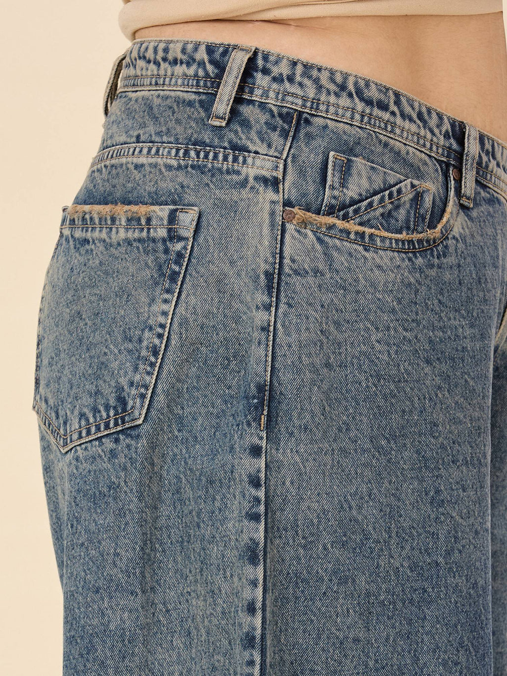 Plus Size Wide Leg High-Rise Stretchable Jeans | WL90 - view 5