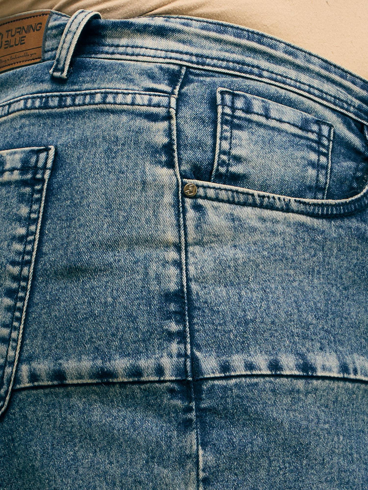 High Rise Extra Wide Tint Blue Jeans | BG78 - view 5