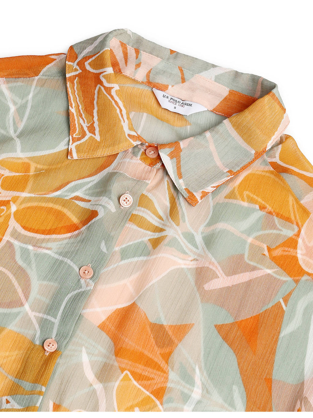 Spread Collar Floral Print Shirt | U89 - view 2