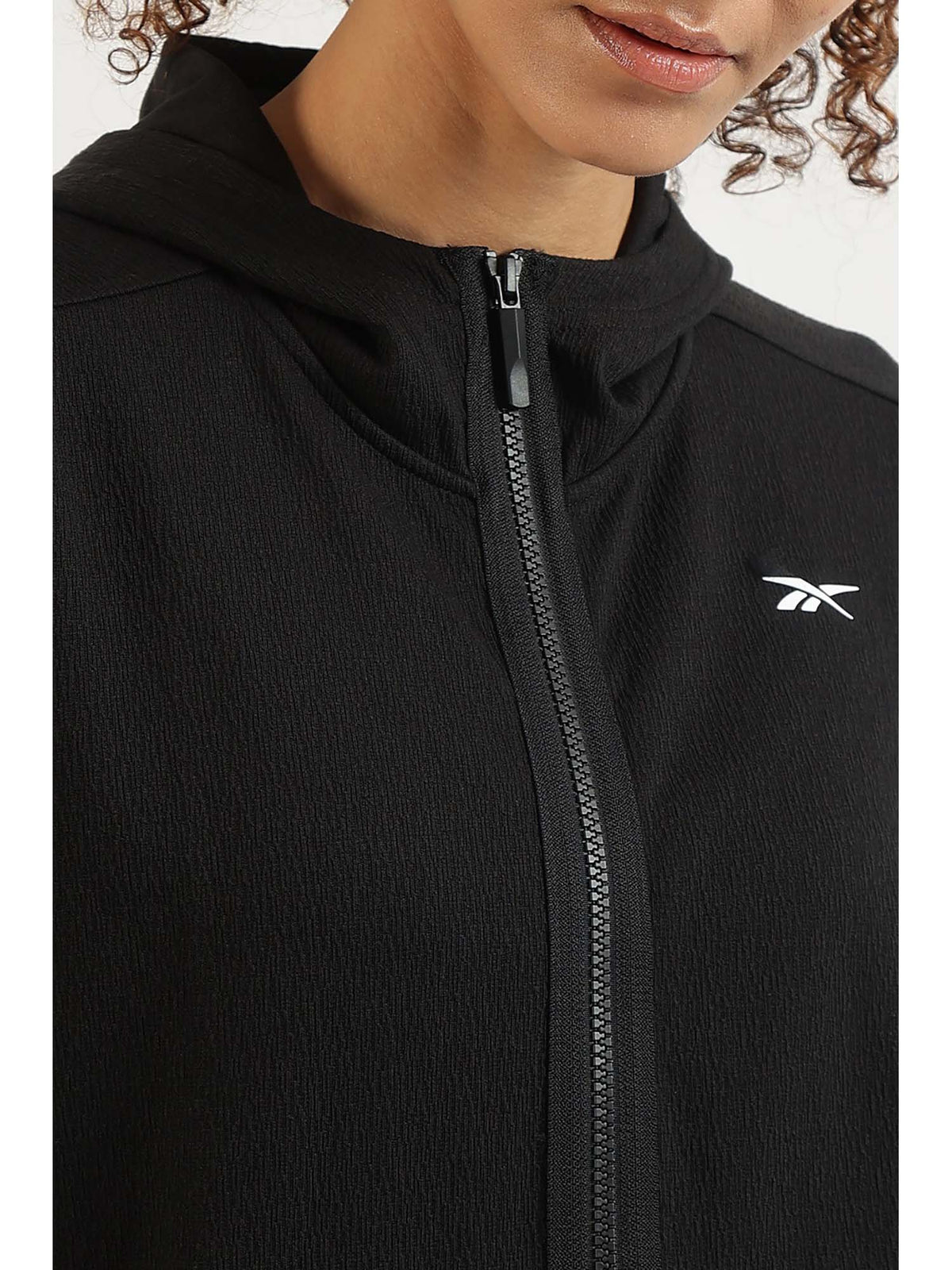 Women Black Solid Hooded Jacket | JK12 - view 4