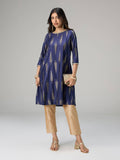 Off White Gadhwal Foil Printed Embellished Neck Kurta Brigade Bride | U3S - view 26