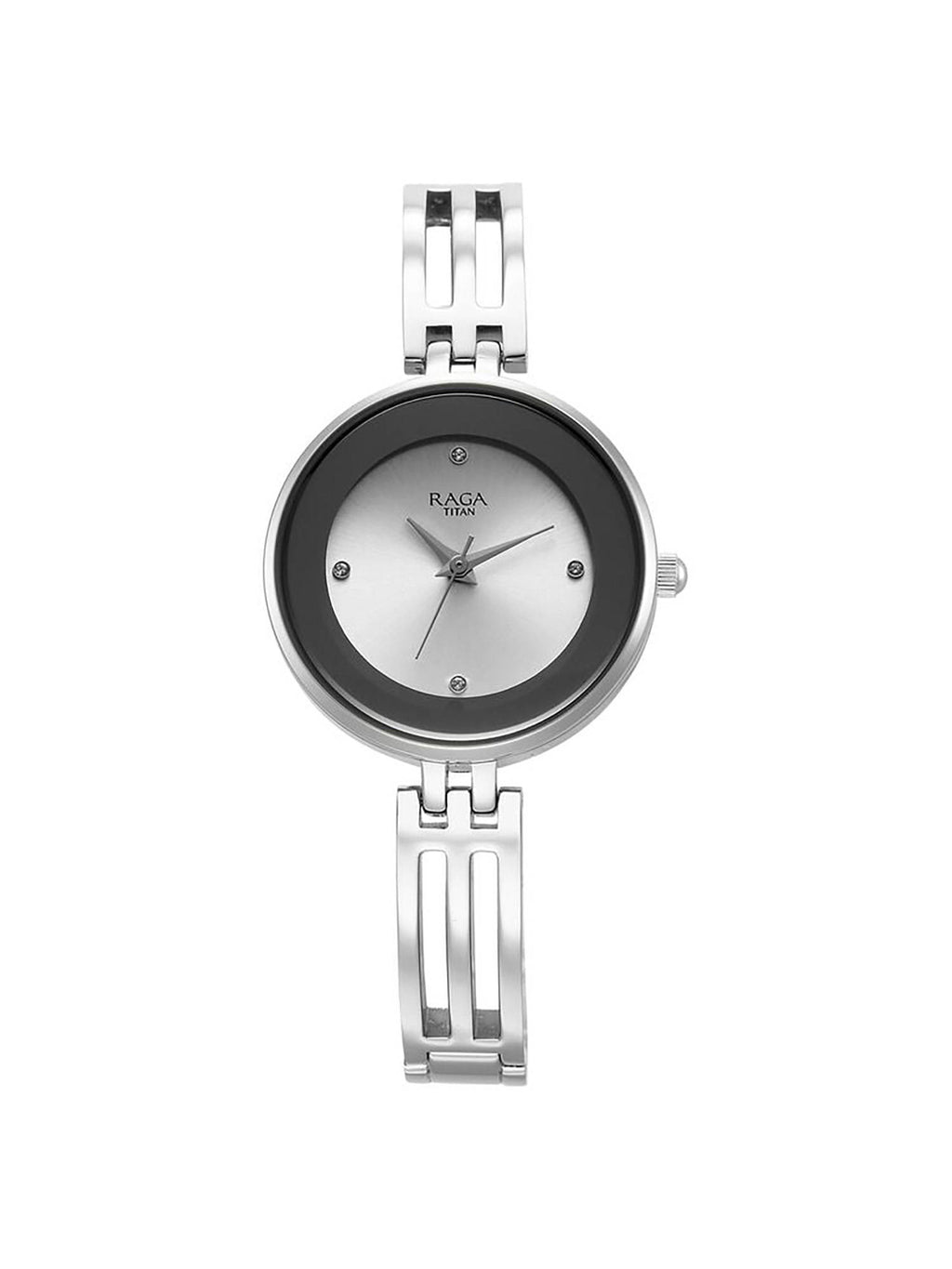 Women Silver Round Dial Analog Watch - 95264SM01 | W92 - view 1