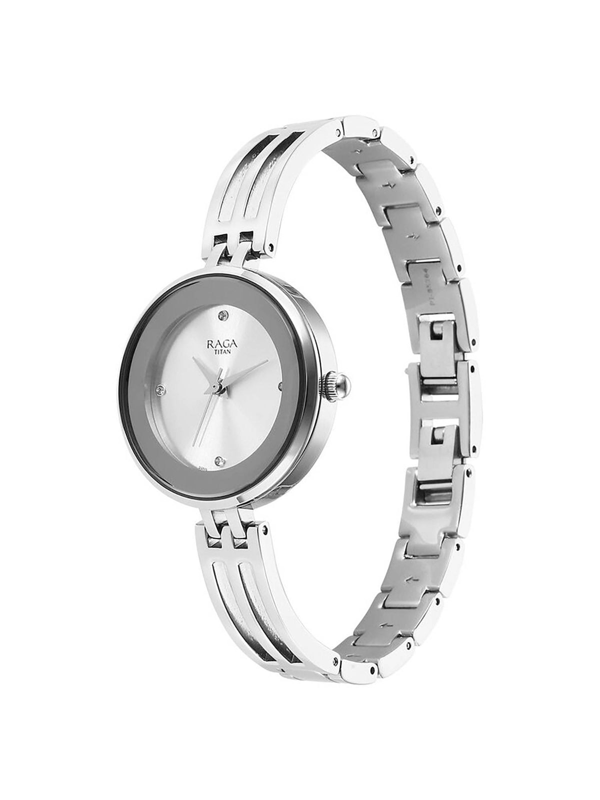 Women Silver Round Dial Analog Watch - 95264SM01 | W92 - view 3