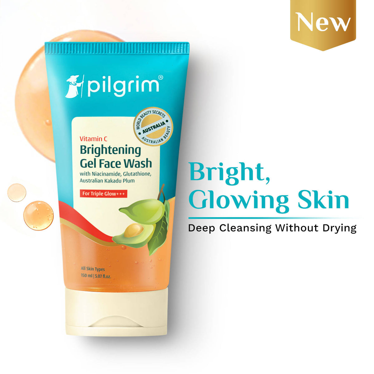 10% Vitamin C Brightening Gel Face Wash Triple Glow+++ with 5% Niacinamide For Dark Spots | FC3 - view 10