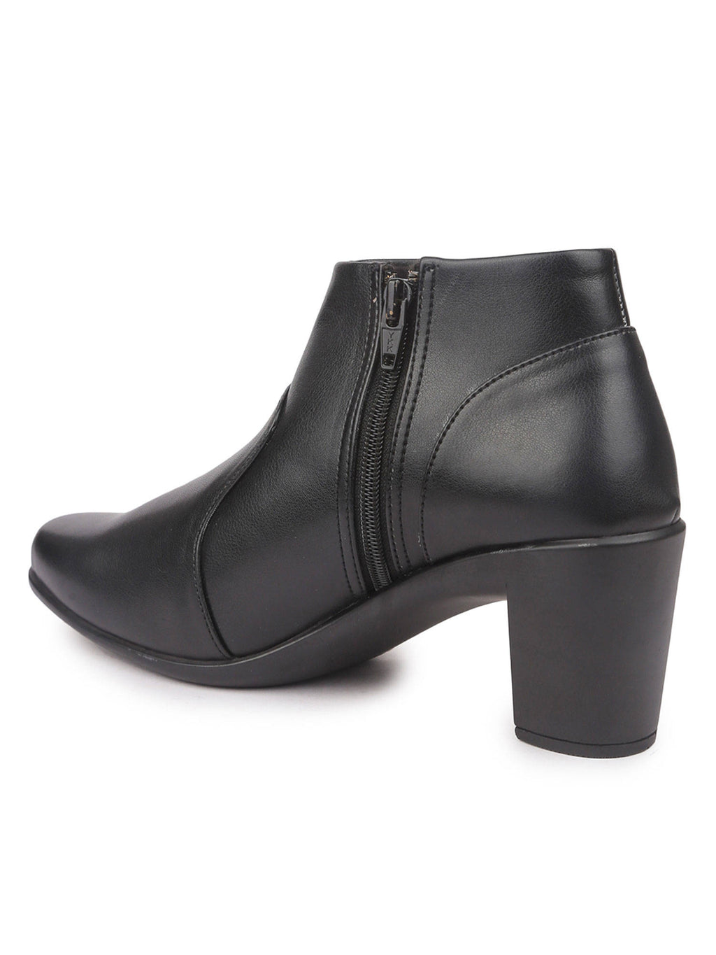 Solid Black Casual Boots | BT61 - view 3
