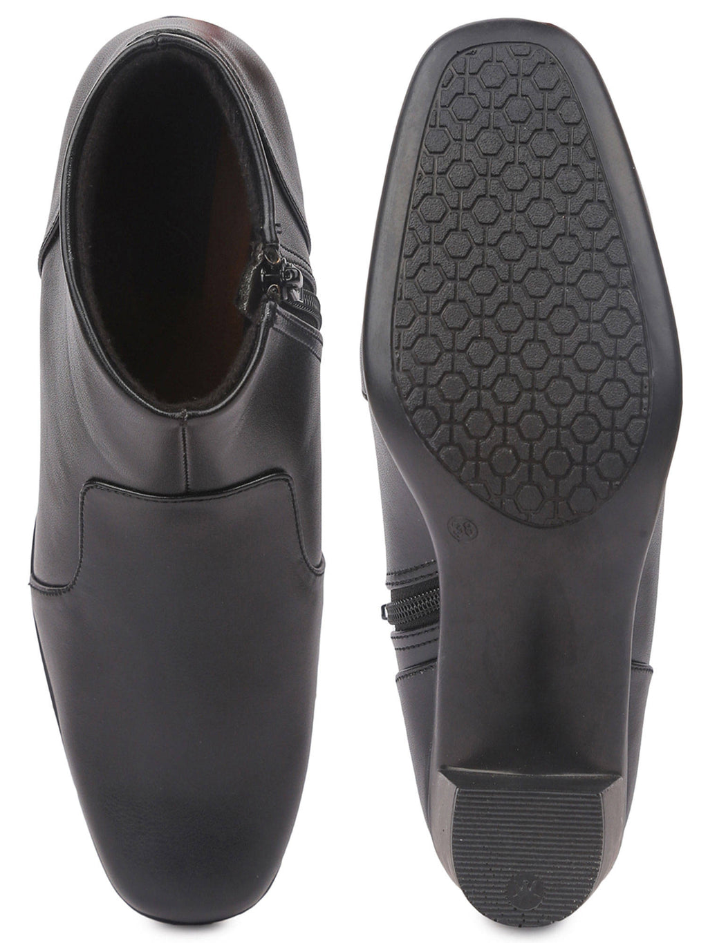 Solid Black Casual Boots | BT61 - view 4