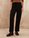 Black High Rise Straight Fit Jeans | ST23 - view 1