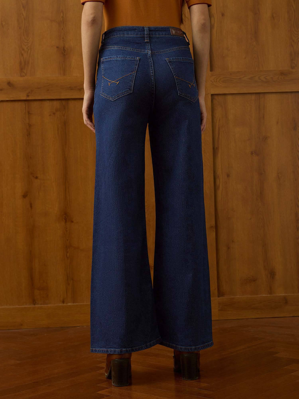 Blue High Rise Baggy Fit Jeans | BG78 - view 5