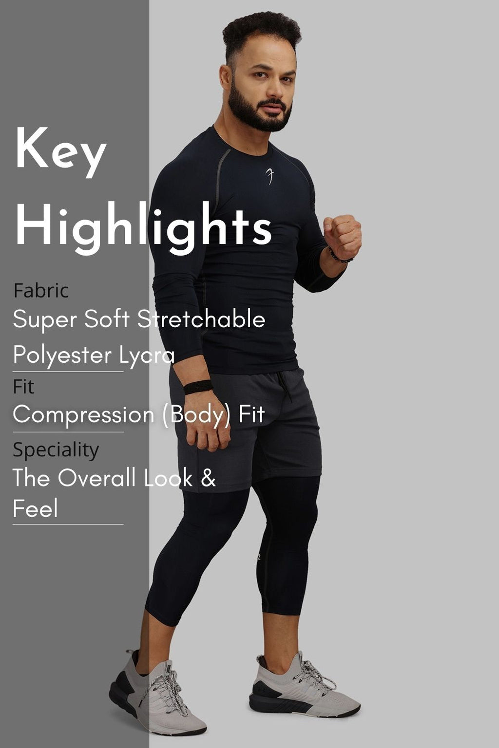 Compression Fullsleeves T-shirt Navy