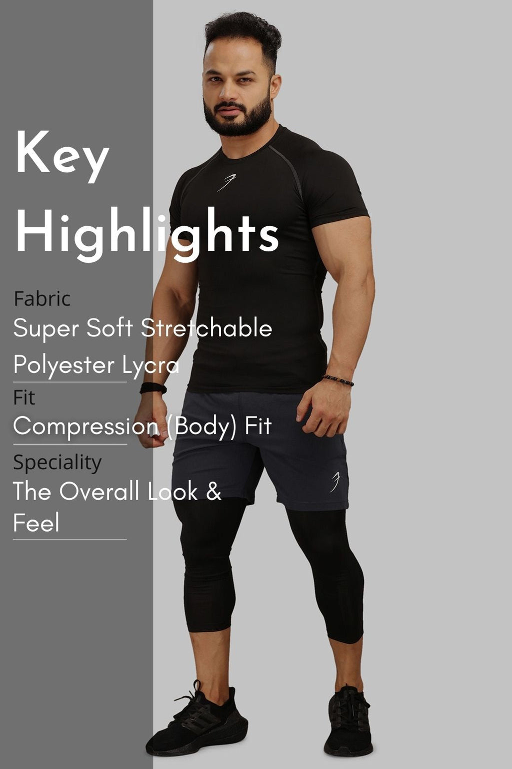 Compression T-shirt Black