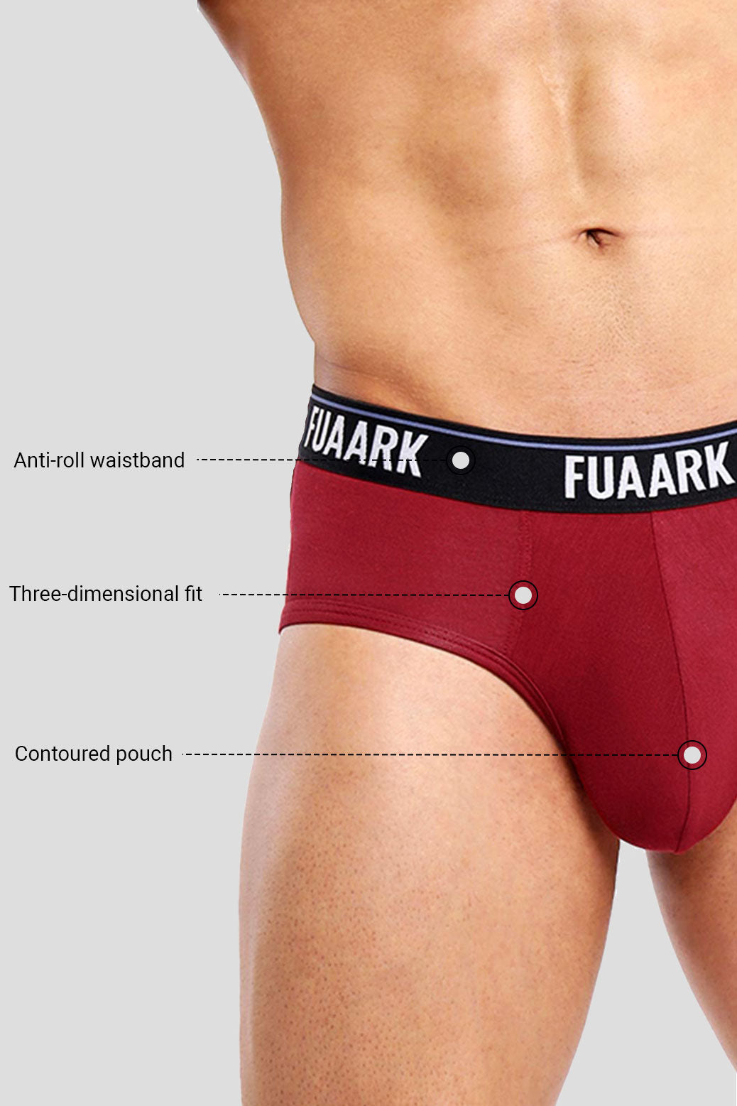 Ultra Soft Modal Brief Maroon