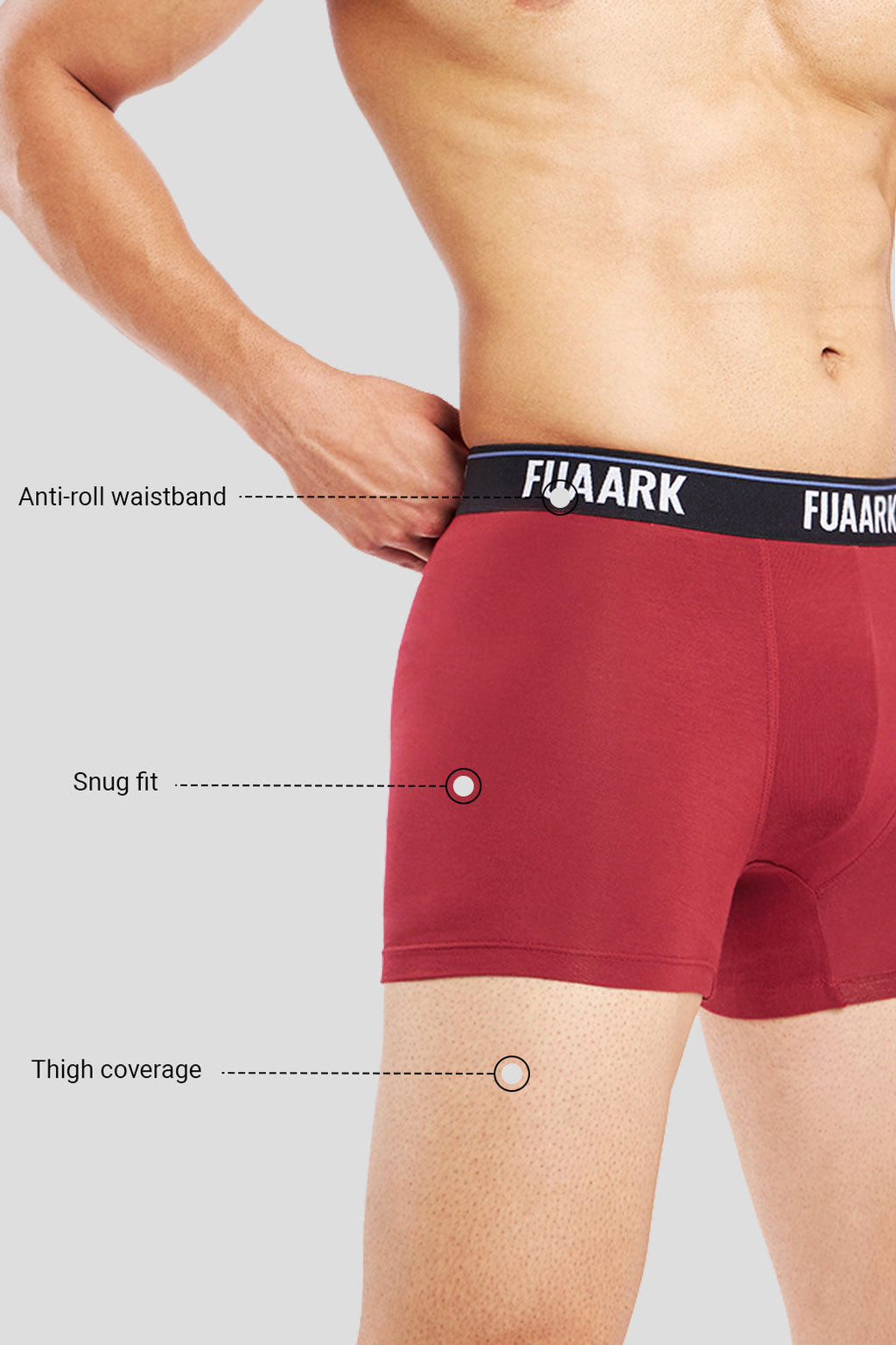 Ultra Soft Modal Trunks Maroon