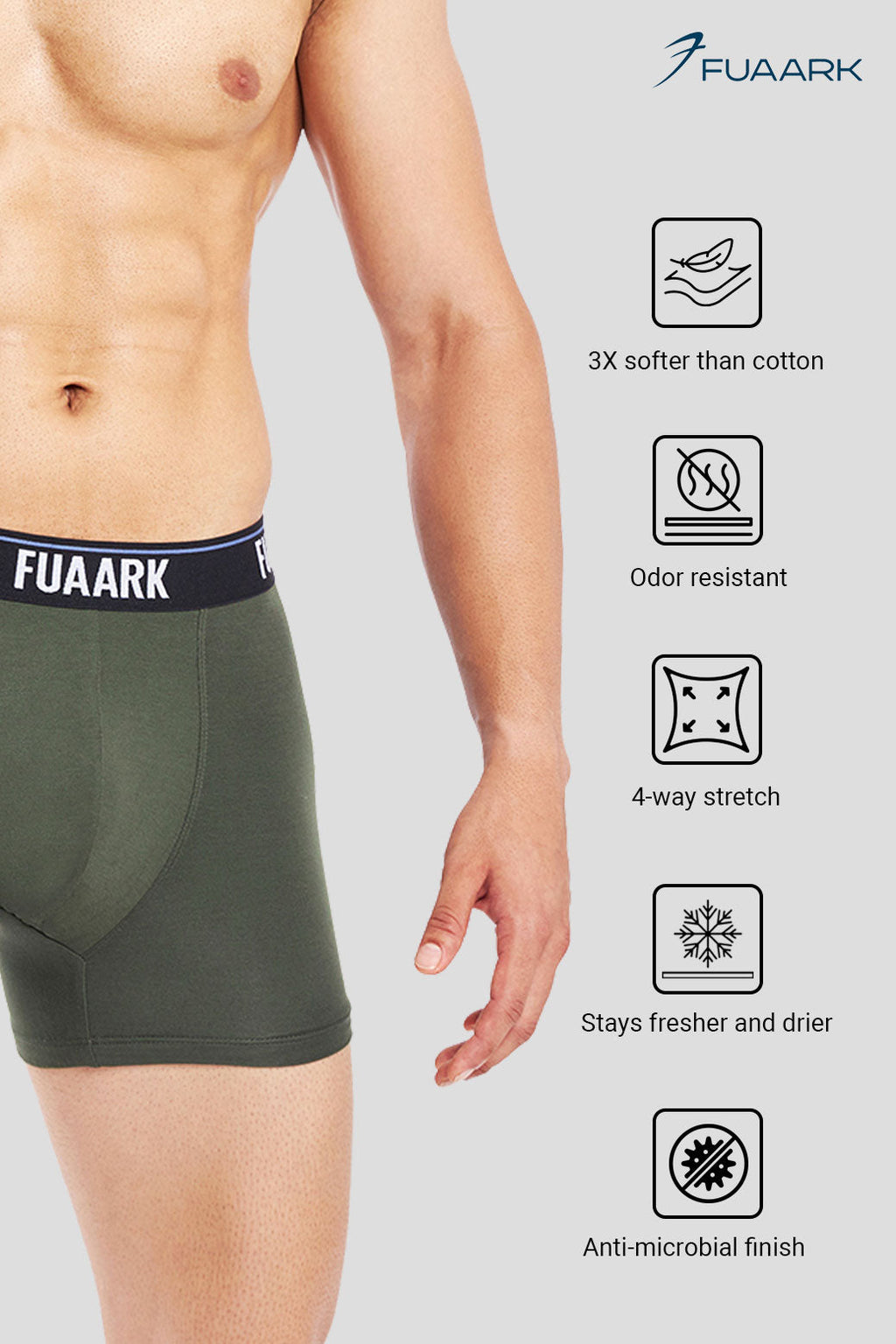 Ultra Soft Modal Trunks Olive