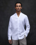 REGULAR FIT PLAIN SHIRT GUILD CASUAL - FIG - WHITE morris.lane
