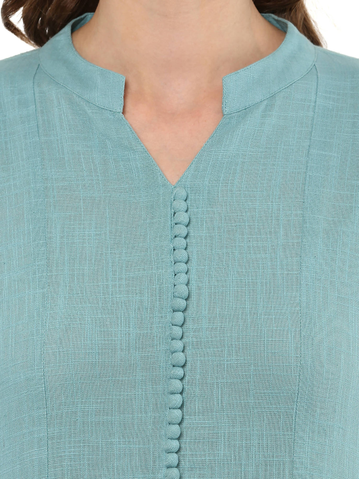 Sage Blue Anarkali Kurta | FY93 - view 6