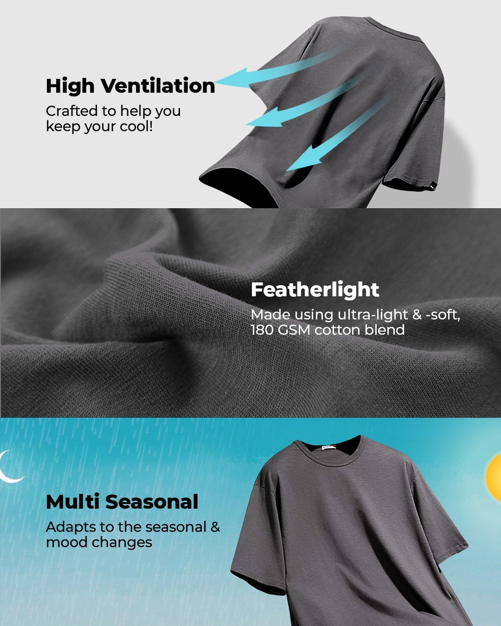 Men's Grey Oversized T-shirt