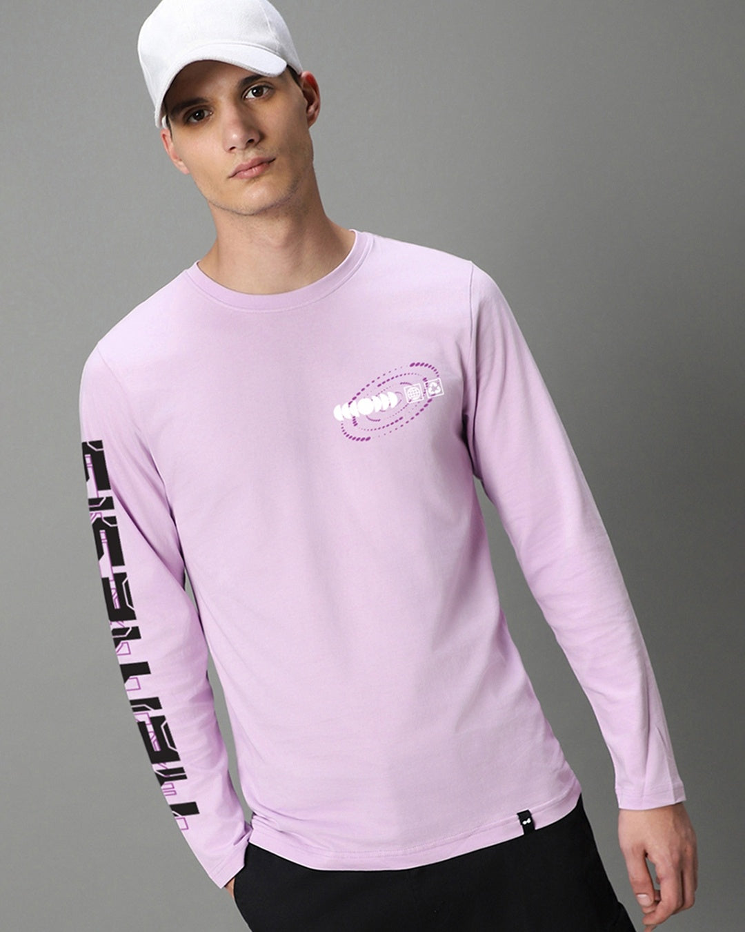 Men's Purple Nemesis Graphic Printed T-shirt